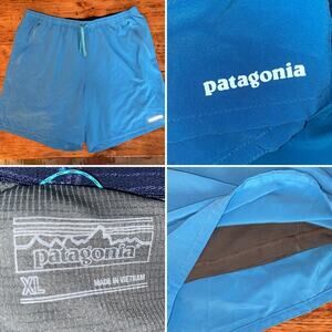 Patagonia $99 Men's Nine Trails Lined Athletic Shorts 8" Style # 57601 Sz XL